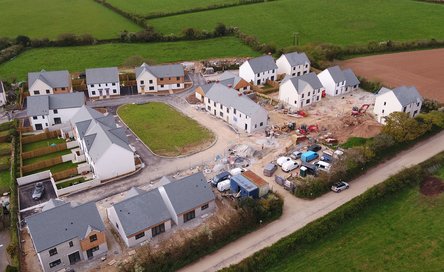 Grampound Road aerial shot