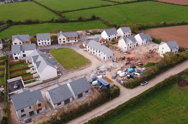 Grampound Road aerial shot