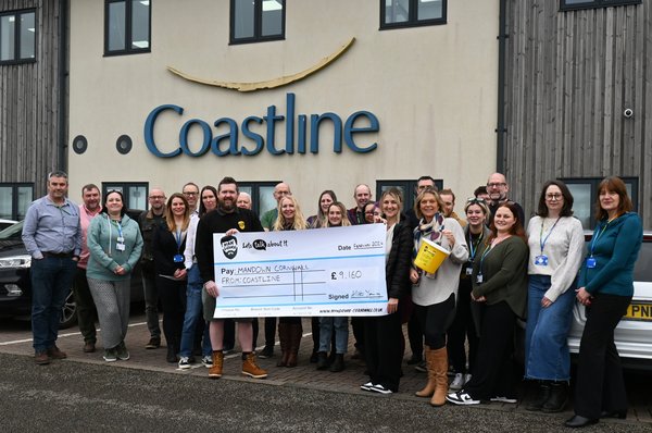 Man Down cheque handover