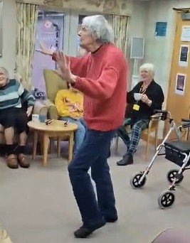 Margaret dancing