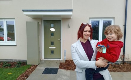 Nicole and her three-year-old son Theo