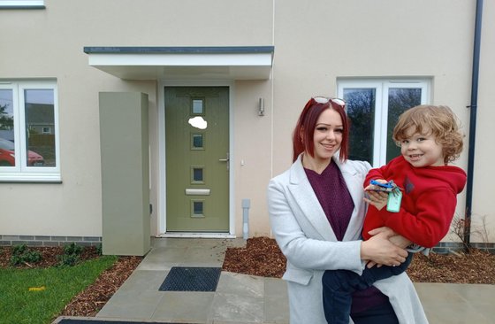 Nicole and her three-year-old son Theo