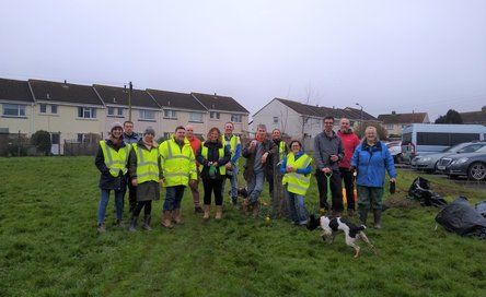 St Meriadoc tree planting Feb 23